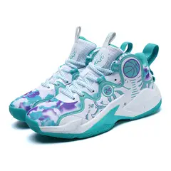 DANWEILE - Zapatos De Baloncesto Juveniles Transpirables De Malla De Moda - Verde