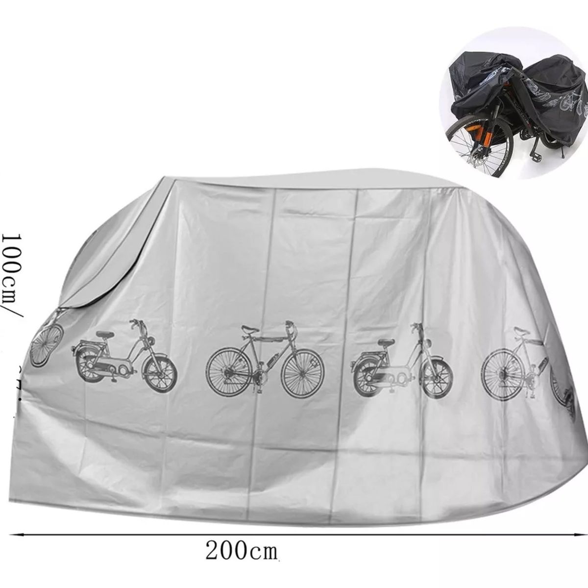 MOVI - Funda Protectora Impermeable 2 en 1 para Bicicleta y Moto