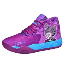 DANWEILE - Zapatos deportivos para estudiantes de malla transpirable - púrpura.