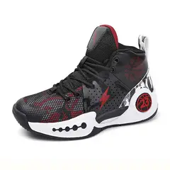 DANWEILE - Zapatos de baloncesto de malla para estudiantes - Negro.