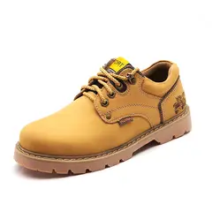 DANWEILE - Zapatos casuales de cuero de moda urbana - Amarillo.