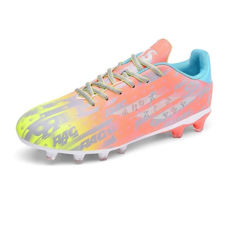 DANWEILE - Zapatillas de fútbol profesionales de caña baja para hombre-Naranja.