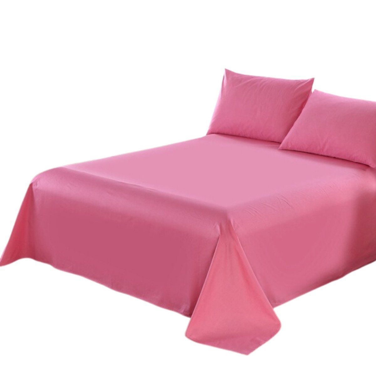 GENERICO - Set De Sabanas Genero Microfibra King + 2 Fundas Almohadas Rosa