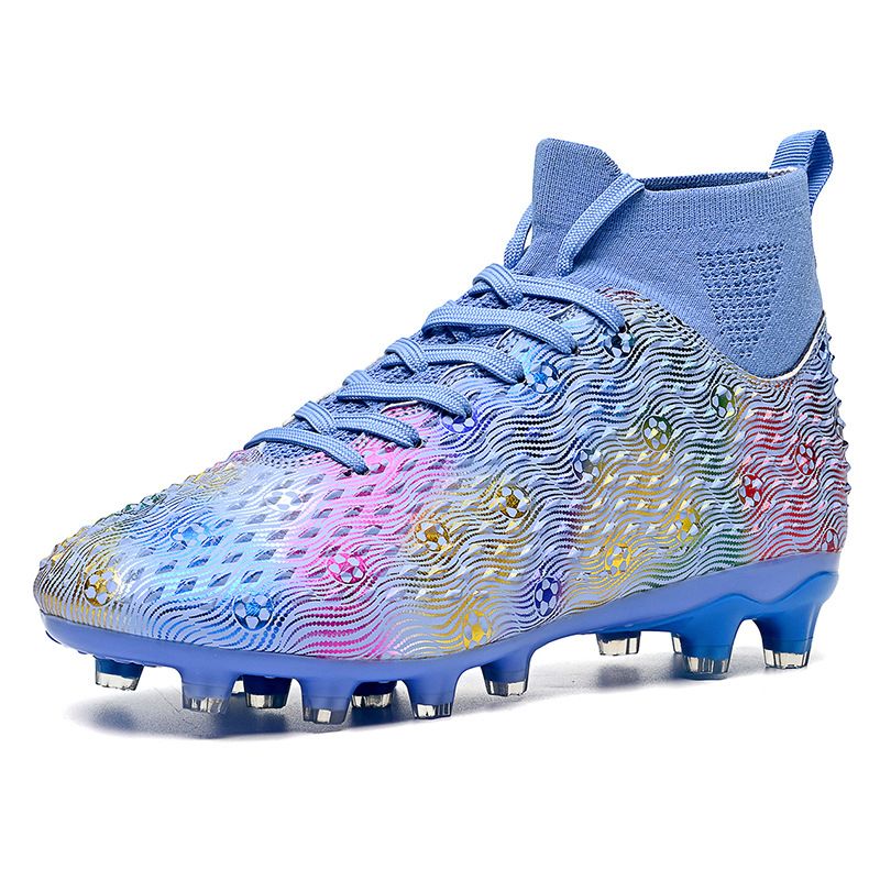 DANWEILE - Zapatos de fútbol con clavos para jóvenes antideslizantes - púrpura.