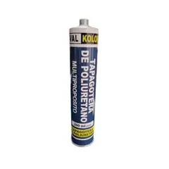 GENERICO - Silicona Sellador Tapagoteras Poliuretano 280 Ml. Gris valkolor