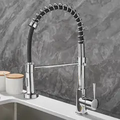 DANWEILE - Grifo llave lavaplatos monomando cocina extensible triple