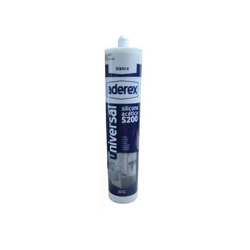 GENERICO - Silicona Sellador Acética Transparente 280 Ml. Aderex.