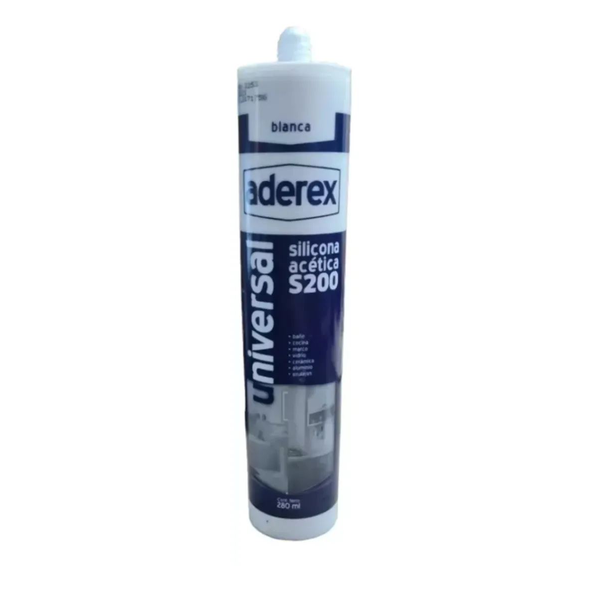GENERICO - Silicona Sellador Acética Transparente 280 Ml. Aderex.
