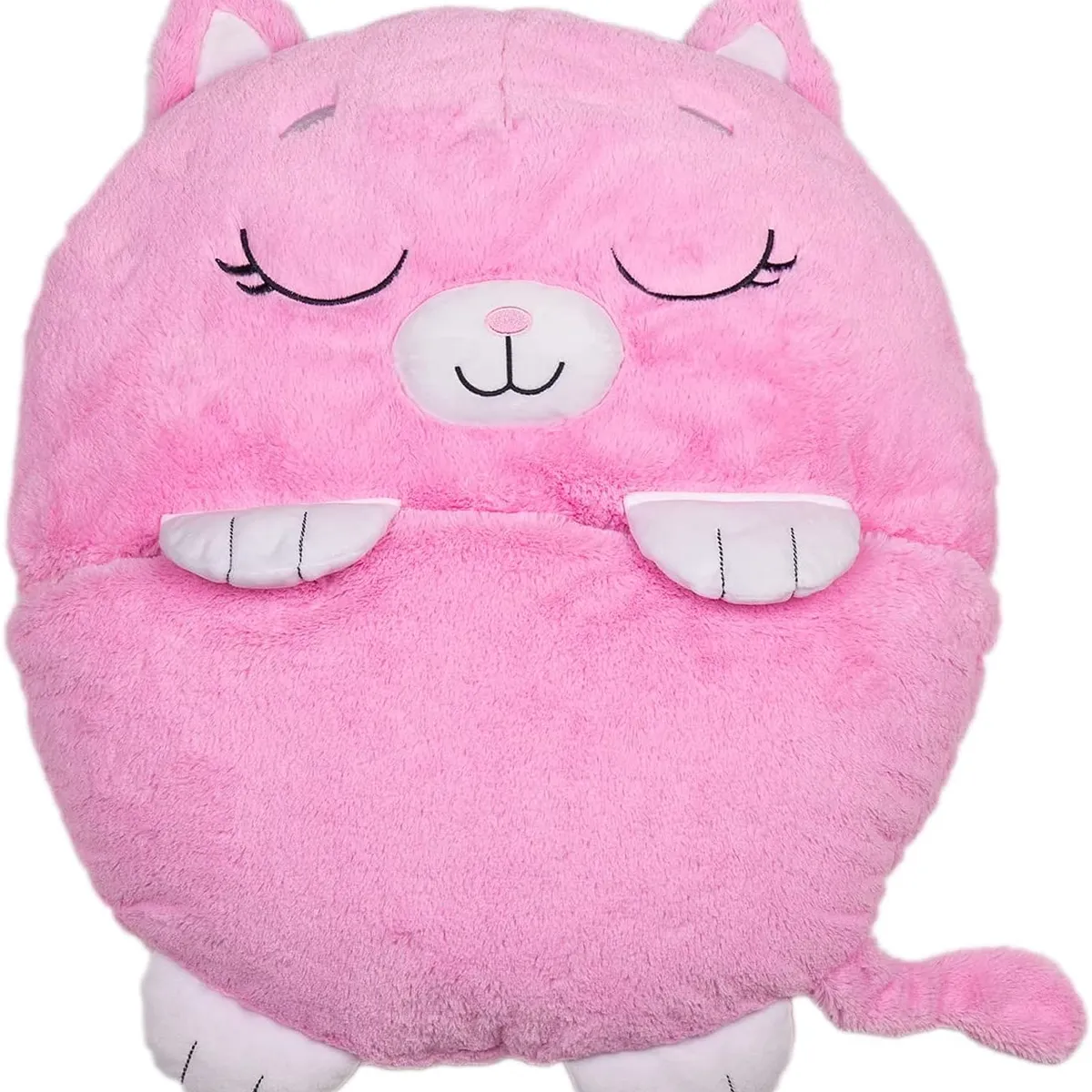 GENERICO - SACO DE DORMIR ROSA INFANTIL CAMPING DIVERTIDO 140X50