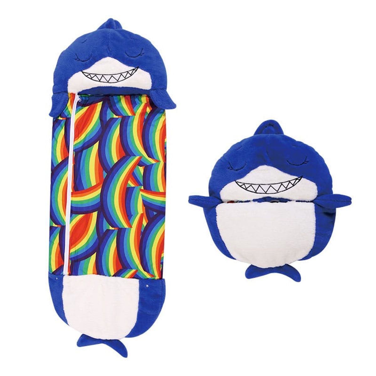 GENERICO - SACO DE DORMIR AZUL TIBURON CAMPING DIVERTIDO 140X50