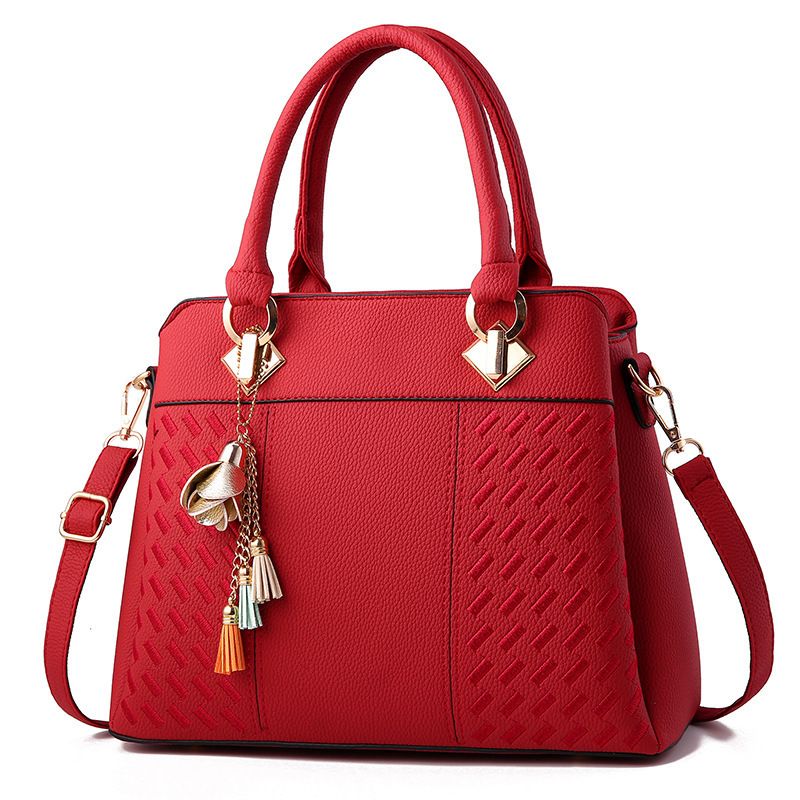DANWEILE - Bolso bandolera de mujer Luxury Handbag - Rojo