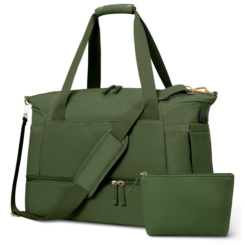 DANWEILE - Bolsa de gimnasio portátil para mujer - Verde
