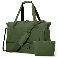 DANWEILE - Bolsa de gimnasio portátil para mujer - Verde