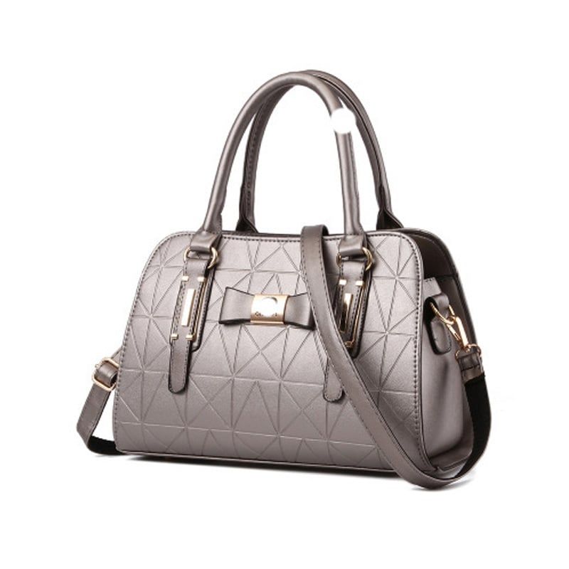 DANWEILE - Bolso de hombro elegante de gran capacidad moda - gris plateado