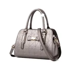 DANWEILE - Bolso de hombro elegante de gran capacidad moda - gris plateado