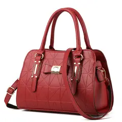DANWEILE - Bolso de hombro elegante de gran capacidad moda - borgoña