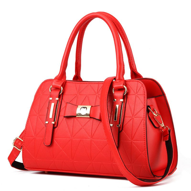 DANWEILE - Bolso de hombro elegante de gran capacidad moda - rojo
