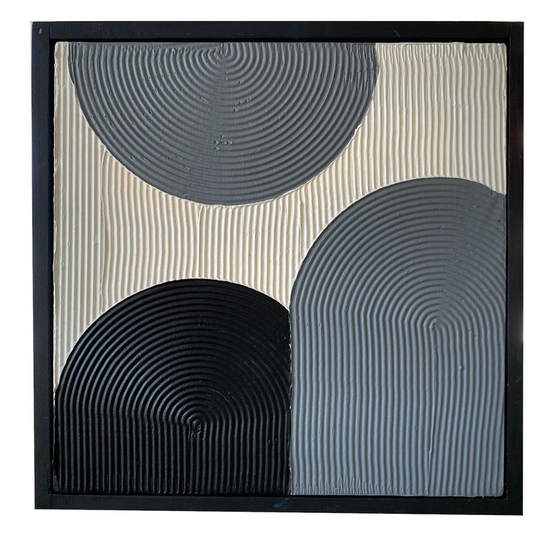 GENERICO - Cuadro decorativo texturizado 1 33x33 cm