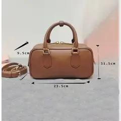 DANWEILE - Bolso de bolos retro de moda bolso simple para mujer - marrón
