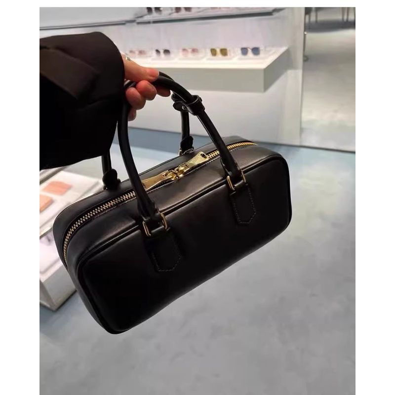 DANWEILE - Bolso de bolos retro de moda bolso simple para mujer - Negro