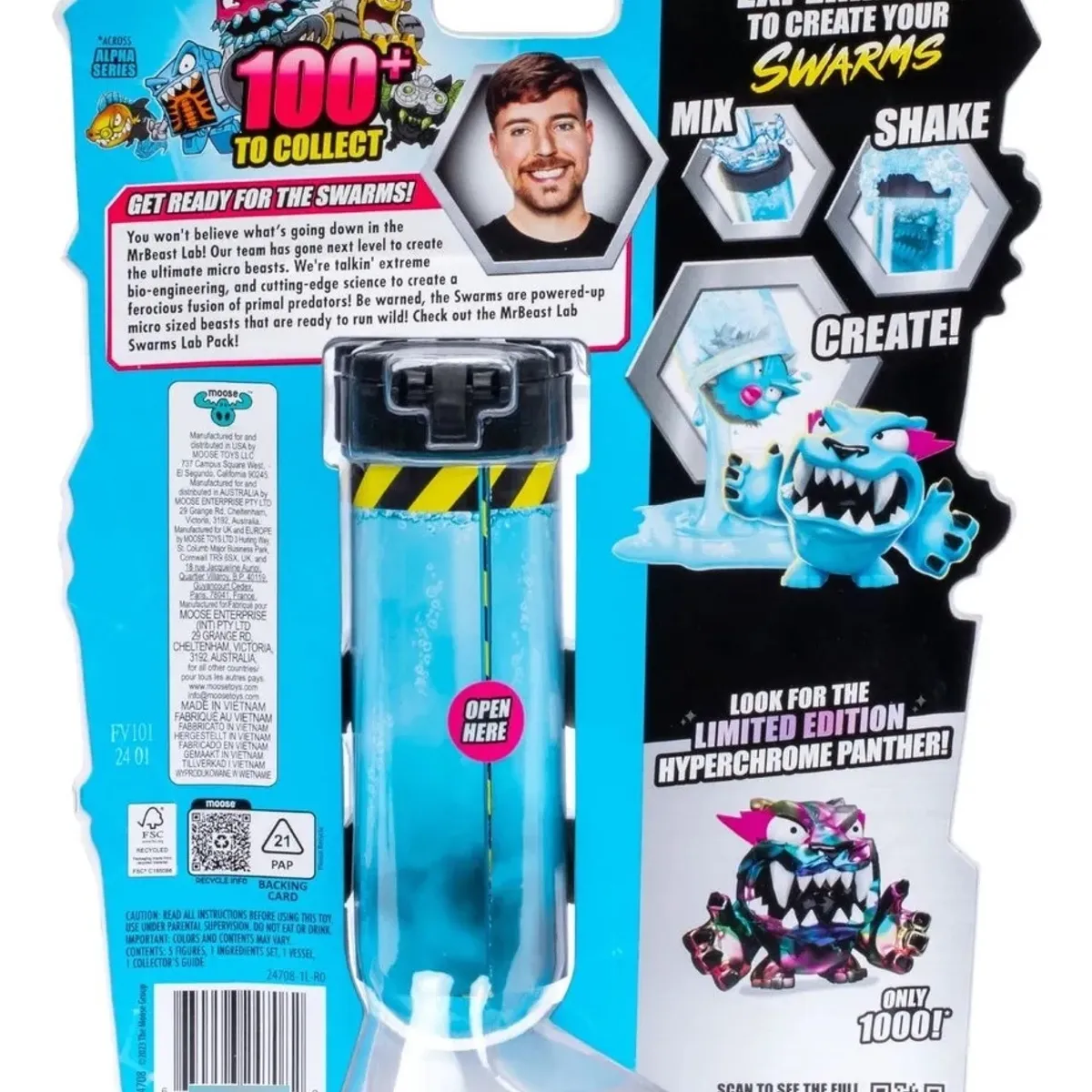 BOING TOYS - Mr beast Lab Pack Swarms Con 5 Micro Beasts