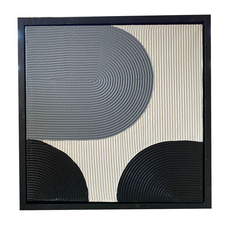 GENERICO - Cuadro decorativo texturizado 5 33x33 cm
