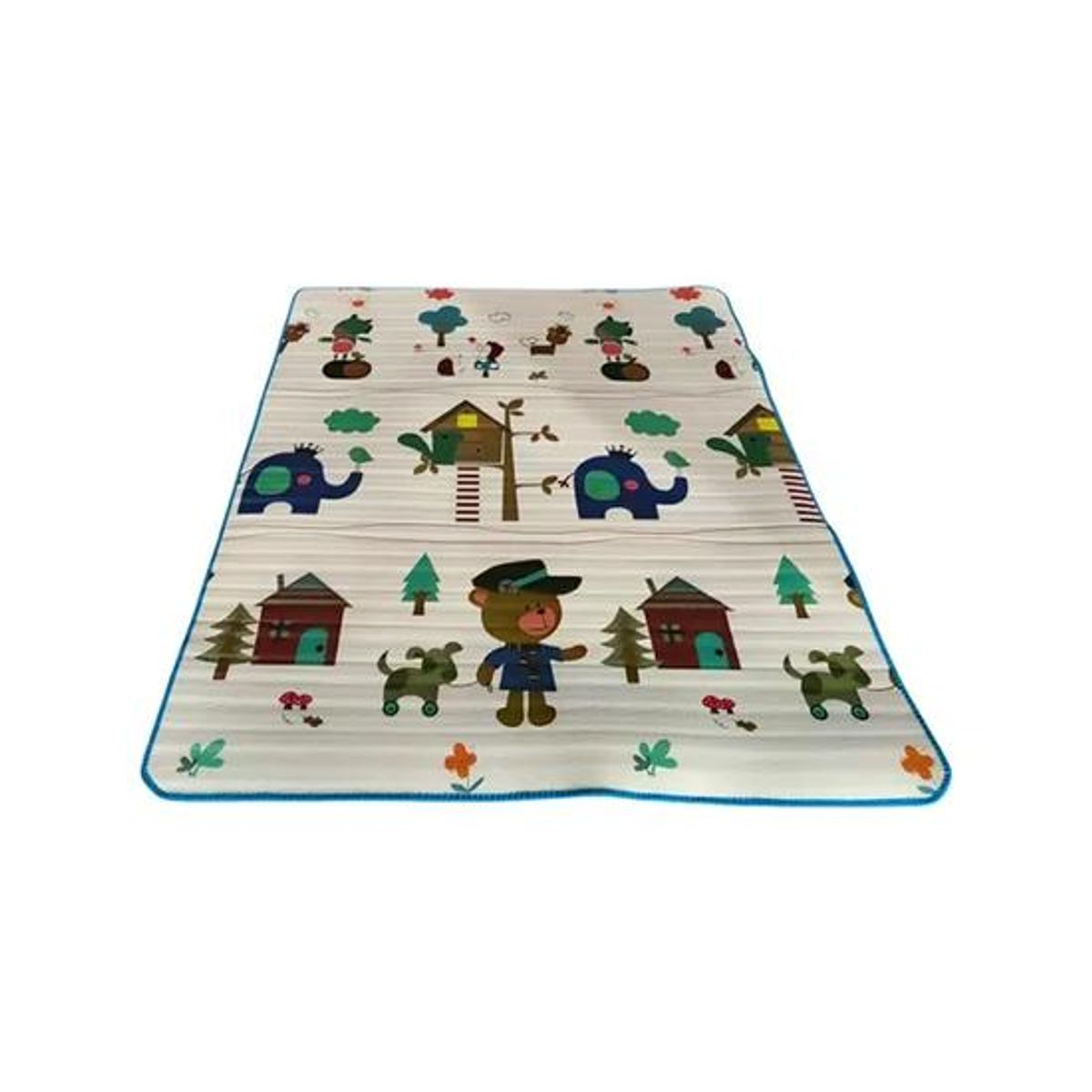 GENERICO - Corral y gimnasio para niños con alfombra y juegos gris