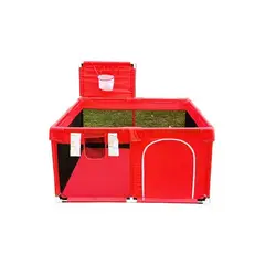 GENERICO - Corralito plegable para bebé corral de seguridad rojo