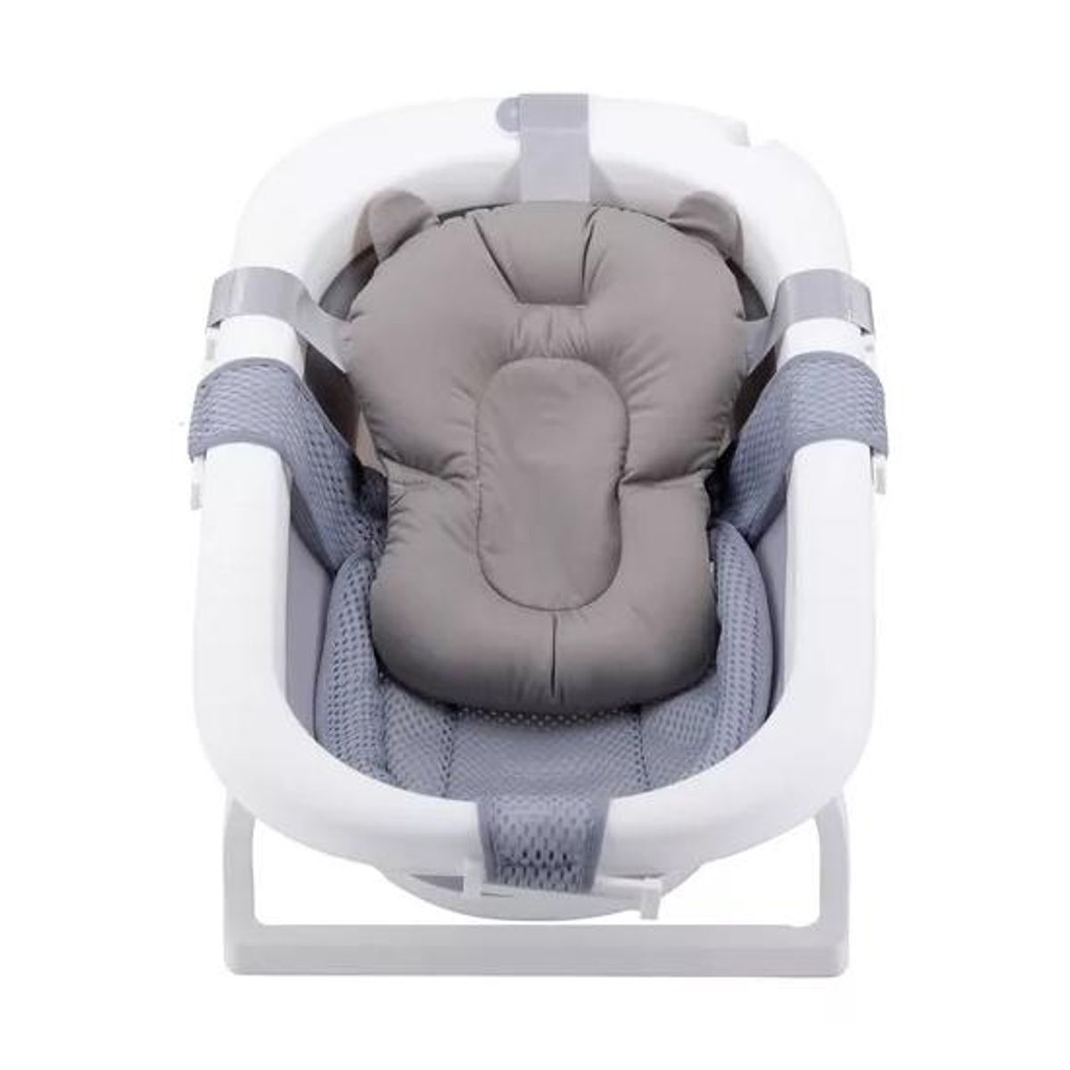 GENERICO - Bañera plegable bebé con cojín almohada y reductor gris