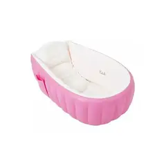 GENERICO - Bañera inflable portátil tina para bebés color rosado