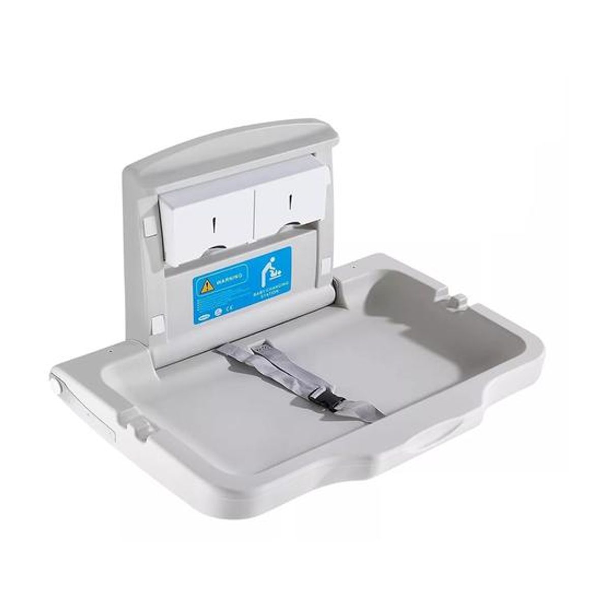 GENERICO - Mudador para baño público cambiador de pañales bebé gris