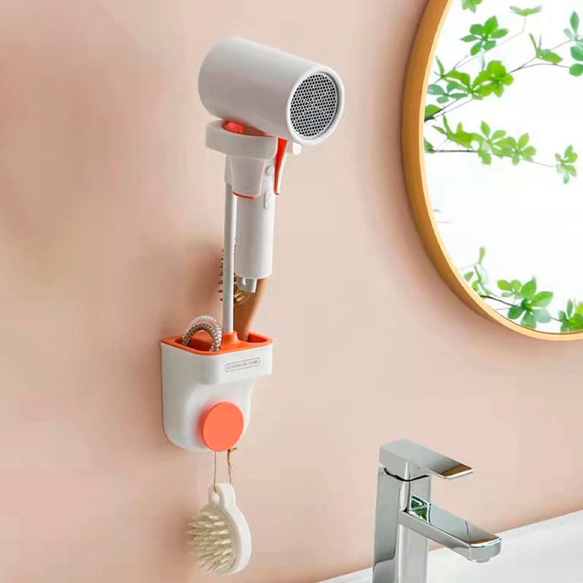 GENERICO - Soporte Para Secador De Pelo Montado En La Pared