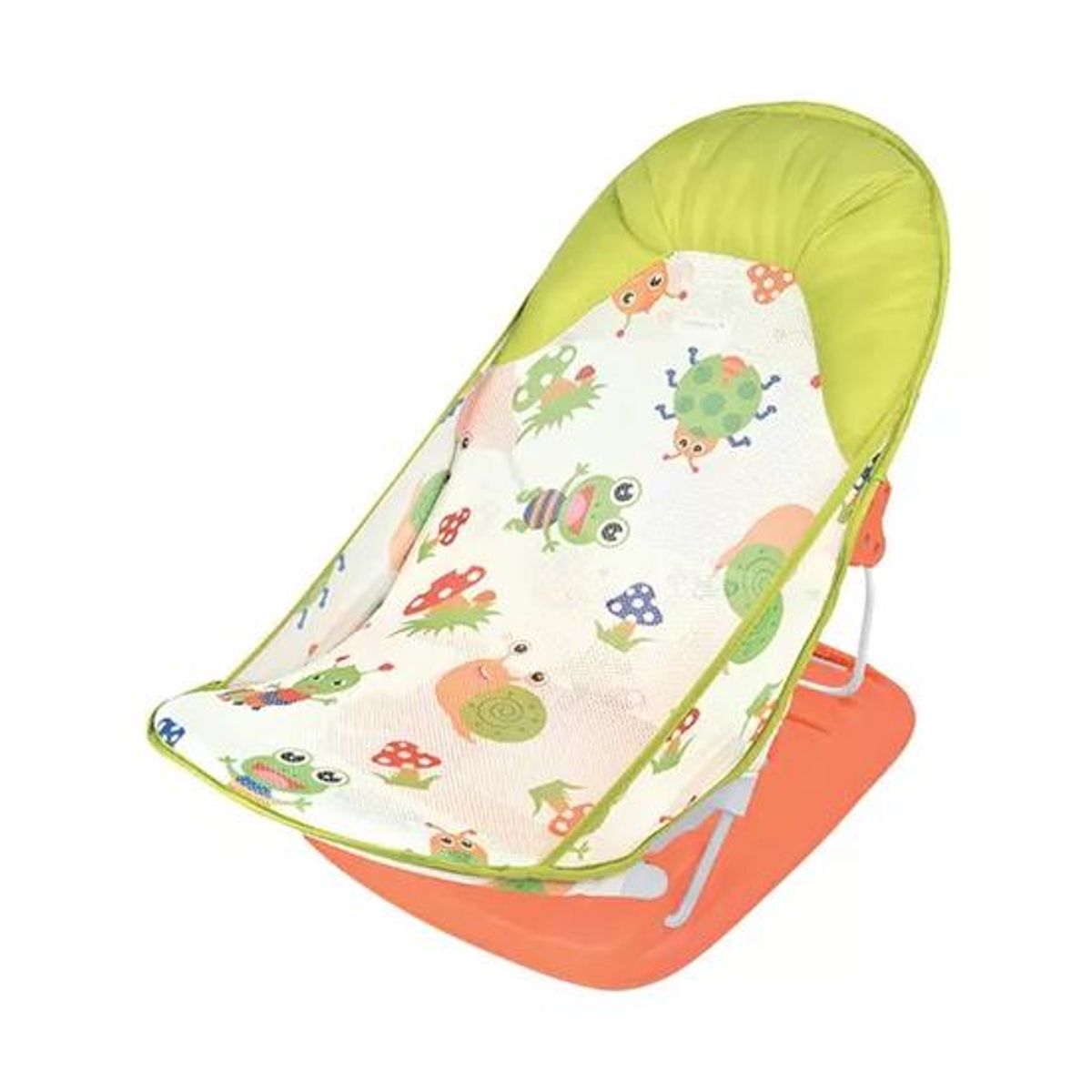 GENERICO - Silla de baño plegable con almohada y red flotante verde