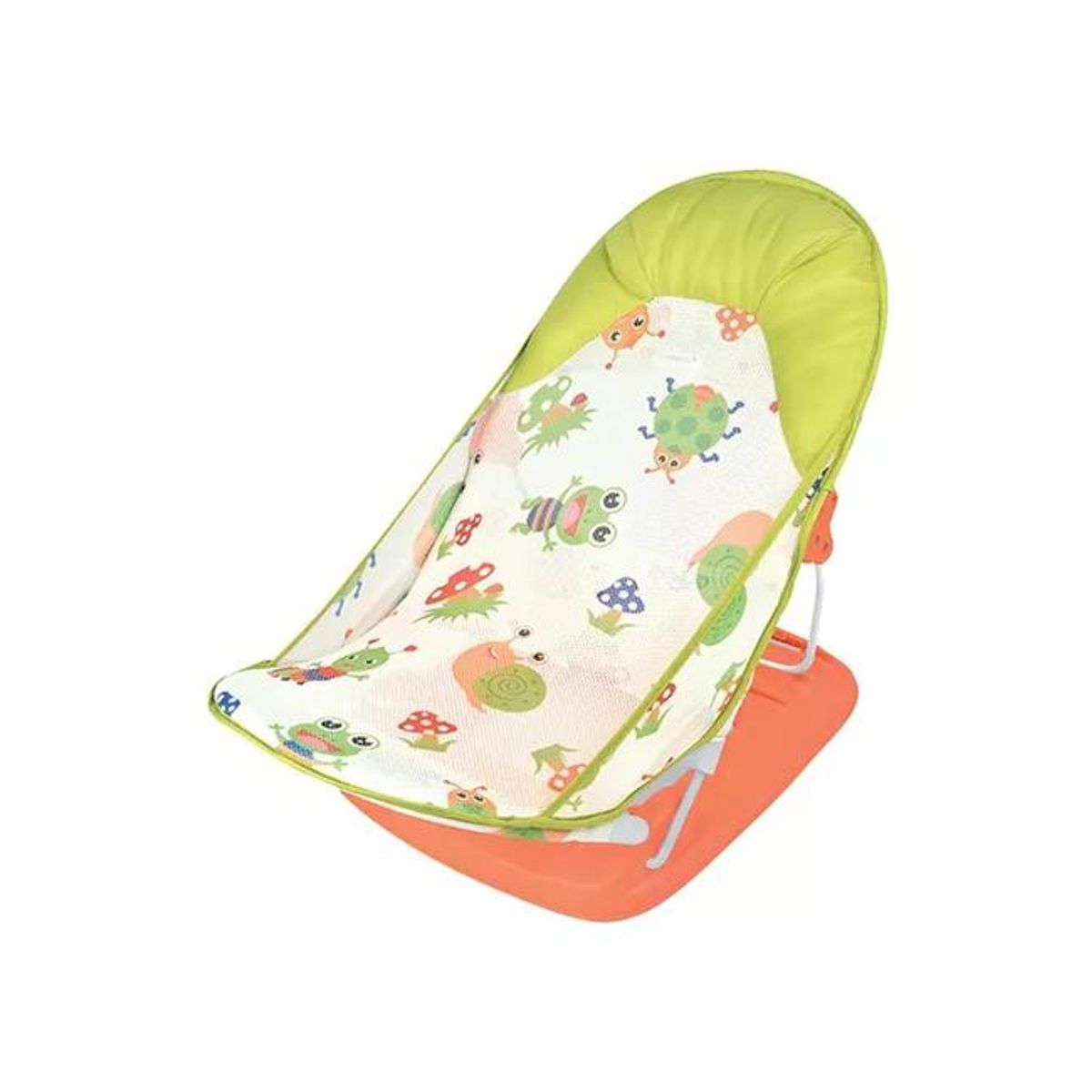 GENERICO - Silla de baño plegable con almohada y red flotante verde