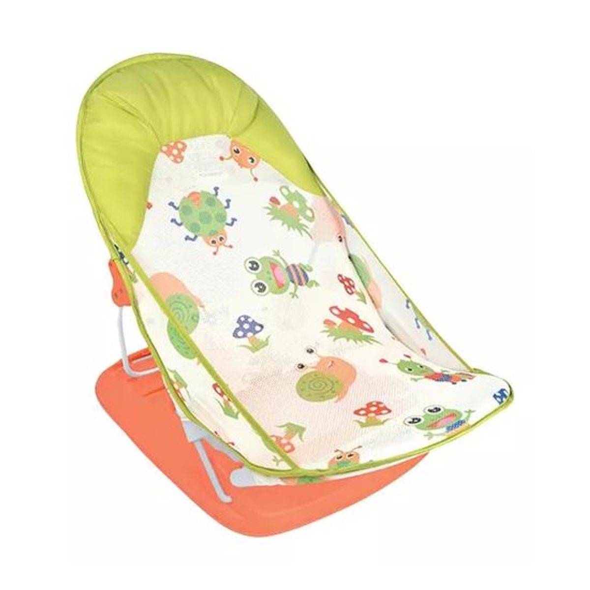 GENERICO - Silla de baño plegable con almohada y red flotante verde