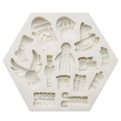 GENERICO - Moldes 15 Espacios Forma Mini Navidad