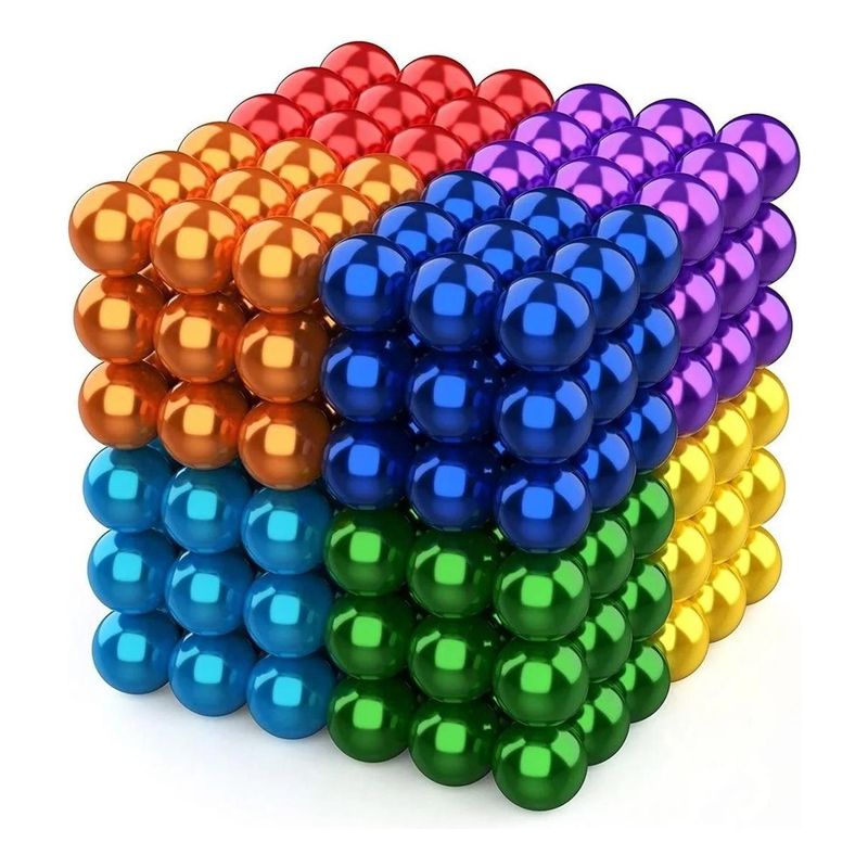 GENERICO - Juego Antiestrés 216 Unids/caja Imanes 3 Mm Rompecabezas Neo