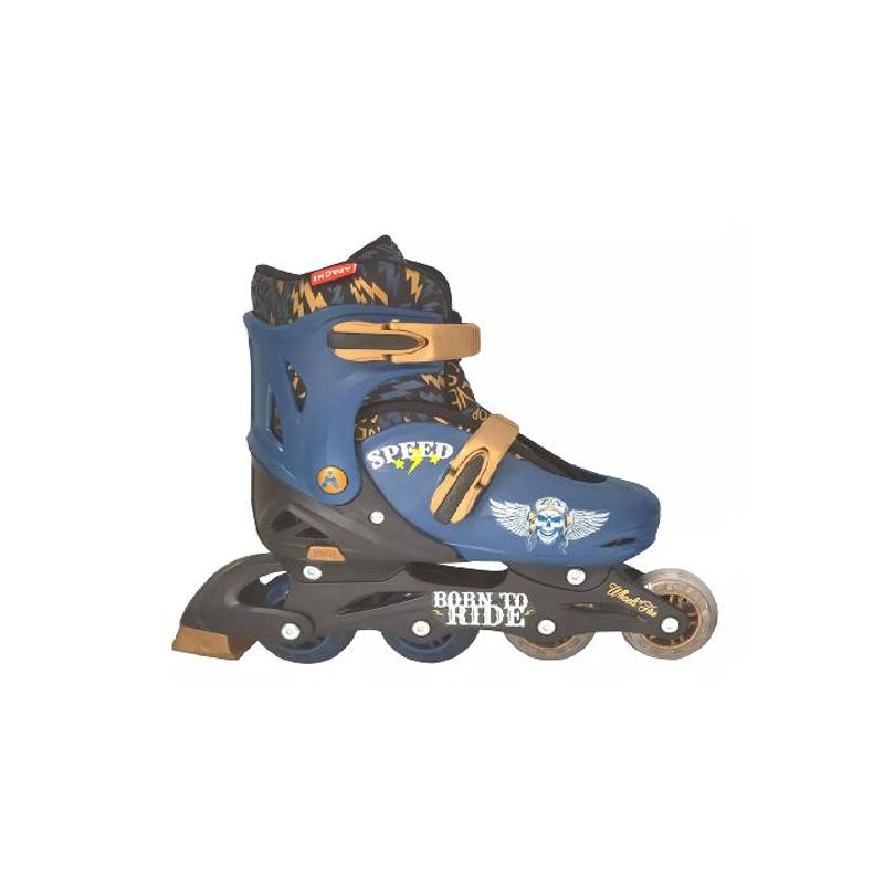 GENERICO - Patines en línea con luces ajustables T 34-37 azul