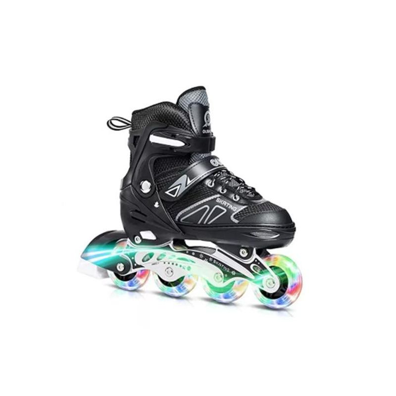 GENERICO - Patines en línea rollers ajustables talla 35-38 negro