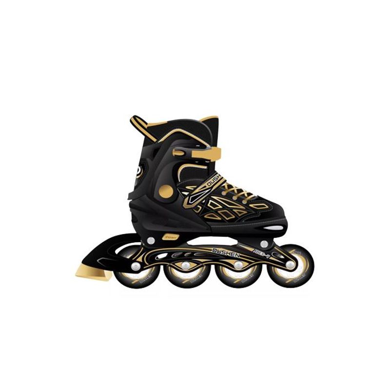 GENERICO - Patines en línea rollers ajustables talla 39-42 negro