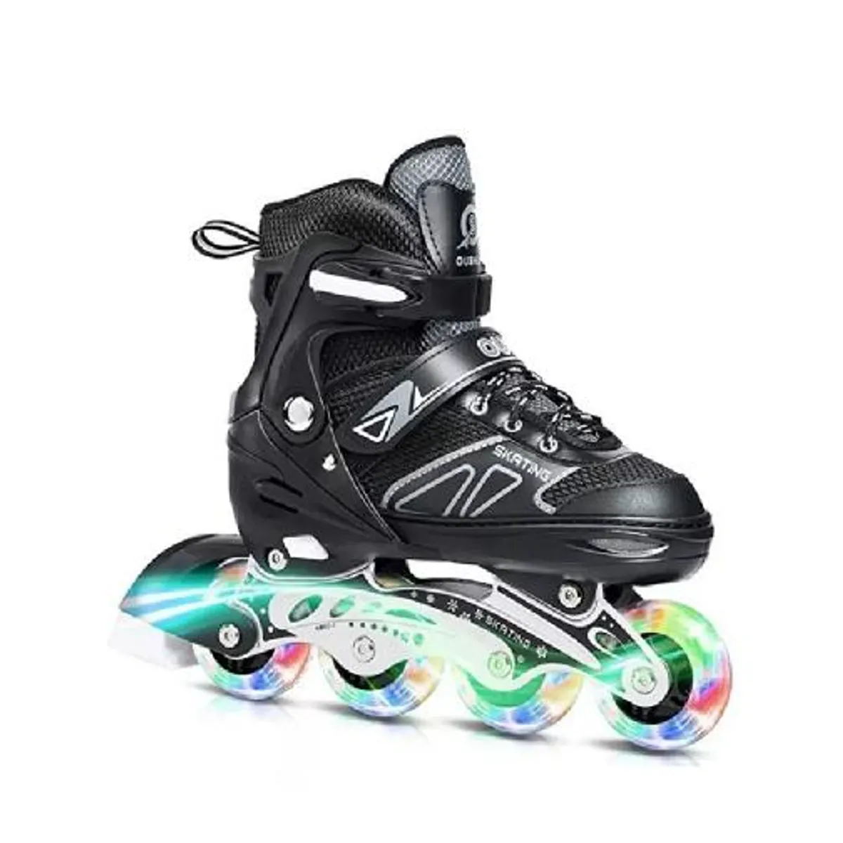 GENERICO - Patines en línea rollers ajustables talla 31-34 negro
