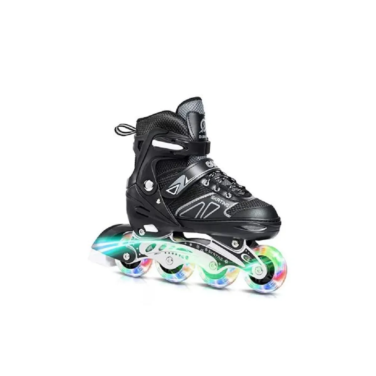 GENERICO - Patines en línea rollers ajustables talla 31-34 negro