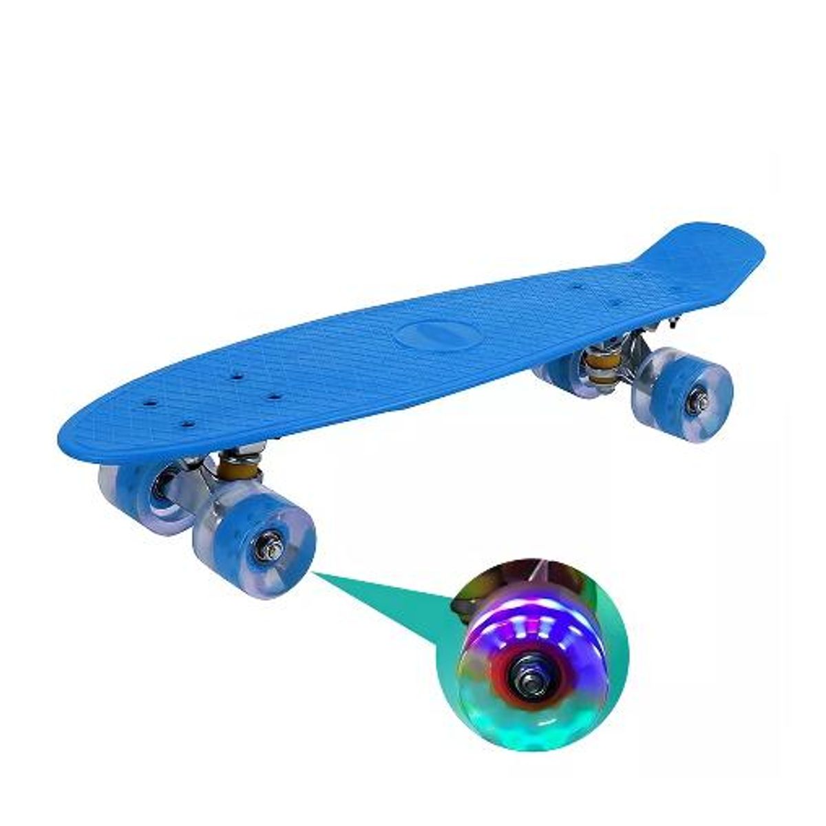 GENERICO - Skate Penny patineta con ruedas LED azul