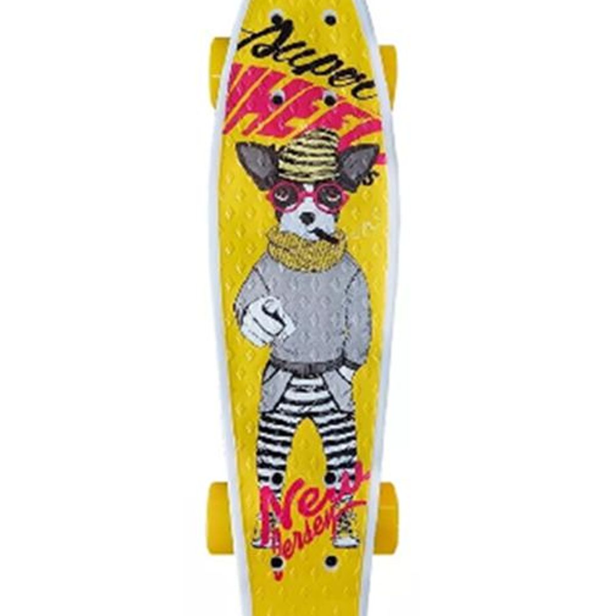 GENERICO - Skate Penny Board patineta Yellow Dog niños  Lhua amarillo