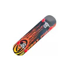 GENERICO - Tabla skate madera fuego 7 láminas 32 negro