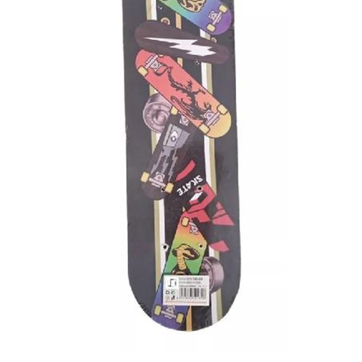 GENERICO - Tabla skate patineta niño unisex 70cm negro