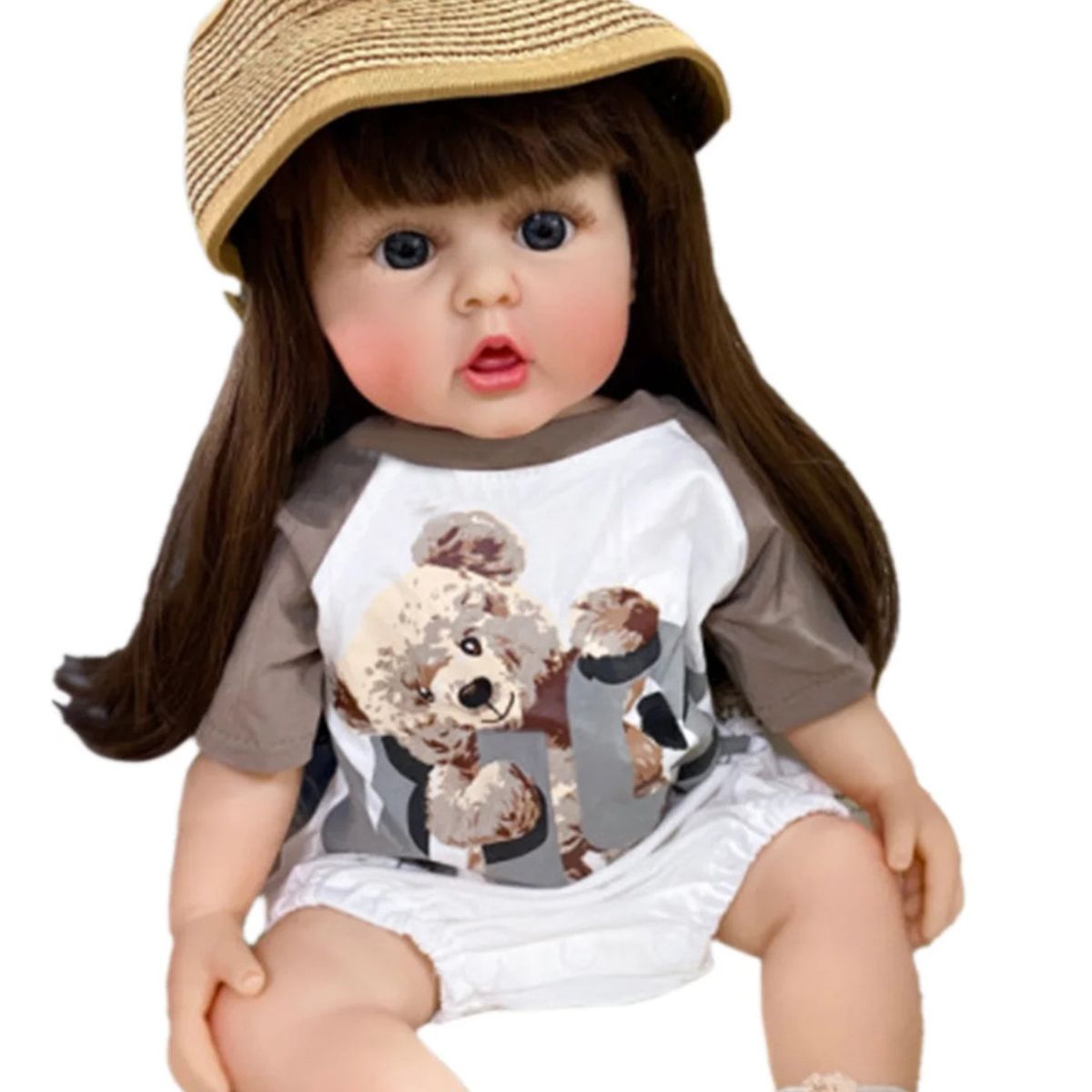 LSABEL RENACI - Muñeca Reborn De Silicona 55 Cm Juguete Suave Para Niña