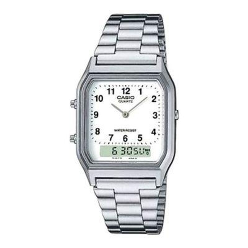 CASIO - Reloj Aq-230a-7b Hombre Analogo Digital Metal - Plateado