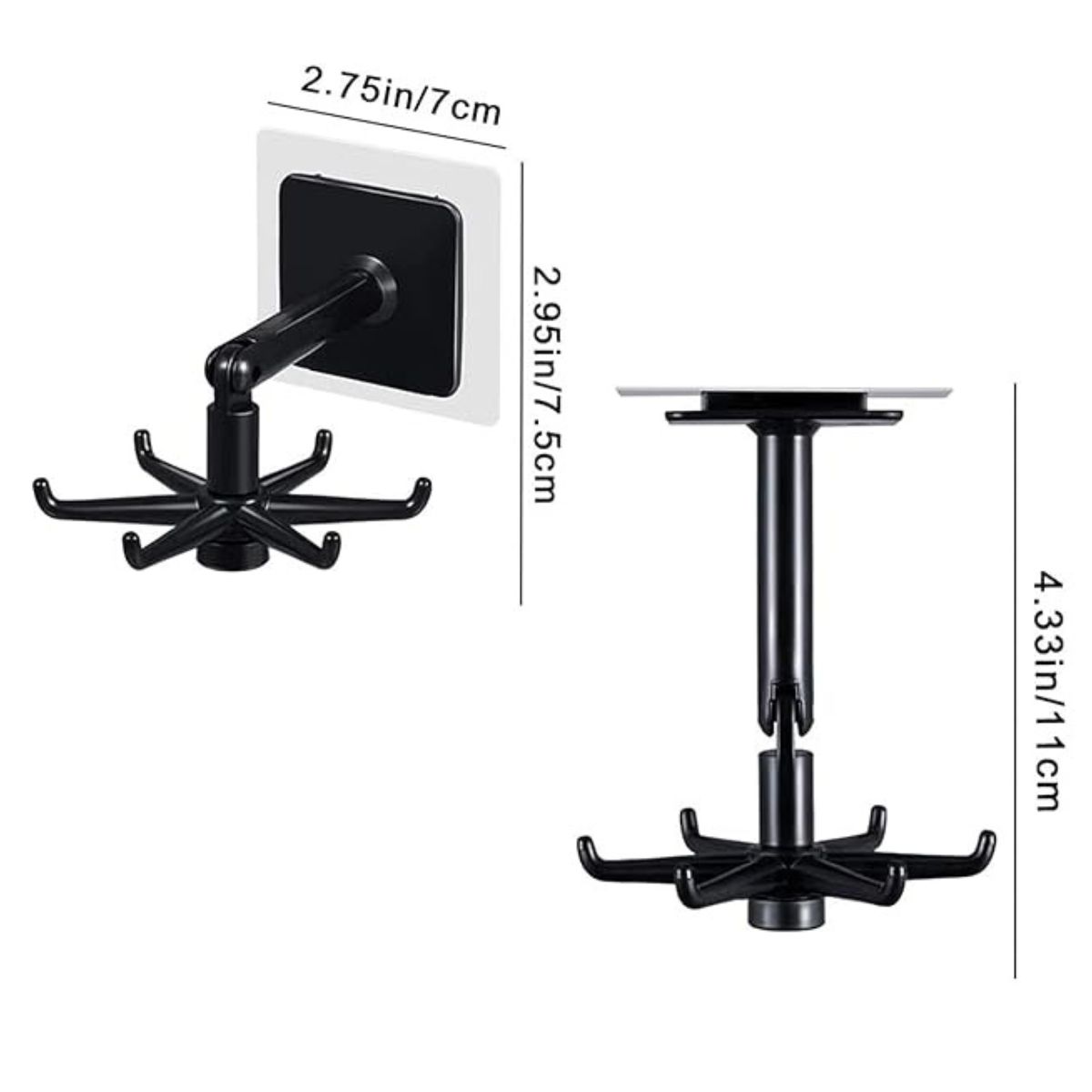 GENERICO - Ganchos Adhesivos Giratorios 360°