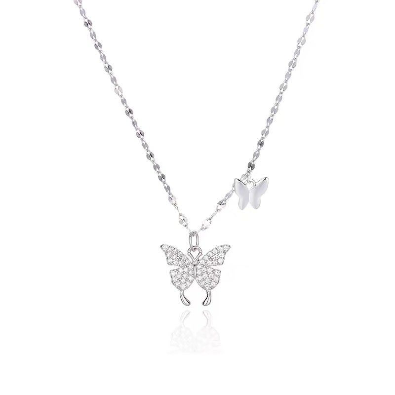 BLWOENS - Collar Mujer - Plateado